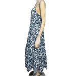 Cara Cara Women’s Size L Indigo Blue White Block Print Harbour Island Maxi Dress Size L Photo 6