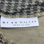 Bryn Walker  Green Houndstooth Womens Size XXS‎ Tunic Top Oversized Mock Neck Photo 1