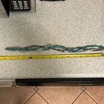 Freshwater 3 Strand Cultured Pearl 16" Choker Necklace w/ Silver Earrings Photo 4