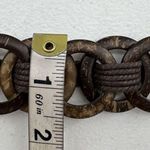 Vintage 90’s Brown Coconut Shell Tie Wrap Around Women's Belt Brown Y2K Photo 5