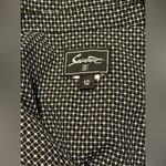 EUC Sweet Suit Black and White Square Patterned Blazer Adjustable Belt size 12 Photo 6