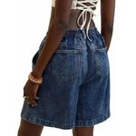 American Eagle AE Aerie Denim Trouser Jort Rocky Blue NWT Small Photo 3