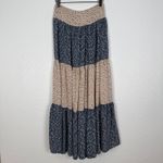 Natural Life  Ditsy Floral Maxi Skirt Boho Patchwork Cottagecore Size Medium Photo 1