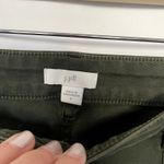 J.Jill army green denim pants jeans women's size 8 cotton spandex deep pockets Photo 2