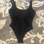 PINK - Victoria's Secret  Black Sleek One Piece Swimsuit Photo 3