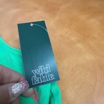Wild Fable  Green Cutout Bodysuit Photo 2