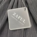 Zaful Swim Cover Up Ribbed Black V-Neck O-Ring Short Sleeve New w/Tags Size L Photo 7