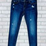 Driftwood Dark Blue Distressed Skinny Jeans Size 30 Photo 1