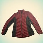 Warm Quilted Puffer Jacket Burgundy Black 32° Heat Women’s Medium Red Photo 1