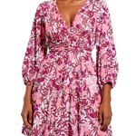 Poupette St. Barth Anabelle Mini Dress, Pink Orchid, Small Photo 1