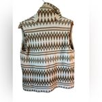 CHAPS  Womens Southwestern Knit Sweater Vest Size L Western Boho Aztec Fair Isle Photo 7