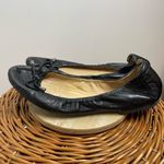 Frye  Ballet Flats Women’s Black CARSON Collapsible Bow Slip On Leather Size 10 Photo 2