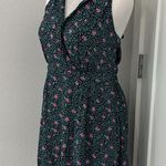 Urban Outfitters Pins & Needles Large Green, Pink Wrap V-Neck Halter Dress Photo 3