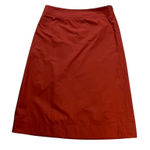 J.Crew  A Line Skirt Terracotta Size 2 Cotton Knee Length Photo 0
