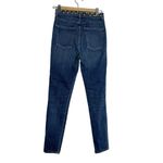 AGOLDE Roxanne Skinny Silver Toned Studded Jeans Photo 5