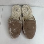 Birdies Size 9 Classic Phoebe Slippers Cream Velvet Faux Fur Slide Shoes Women's Tan Photo 6