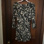 Free People NWT All The Right Ruffles Romper in Black Raven Combo Size M Photo 2