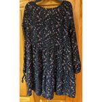 Wild Fable  Blue Floral Long-Sleeve Tiered Babydoll Mini Dress Size‎ XS NWOT Photo 4