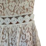 Lulu’s Adorn White Lace Strapless Midi Bridal Dress Small Photo 6