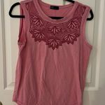 Gap  Pink Cropped Embellished Tank Top Photo 0