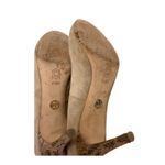 Tory Burch Suede Pumps‎ Snakeskin Heel Classic Party Career Shoes  8.5 Photo 5