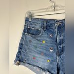 American Eagle  Denim '90s Boyfriend Short Embroidered Women’s Sz 6 Photo 3