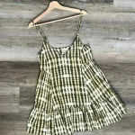 Urban Outfitters  Tangerine Mini Frock Dress Size S Swing Lightweight Green Photo 6