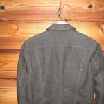 NWT Vintage Black Glitter Denim Jean Jacket Black Photo 6