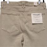 Good American High-Rise Slim Pants – Khaki Stretch Twill, Size 16 Extra Long Photo 3