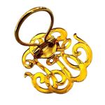 Monogram Style Gold Tone Classic scarf clip Photo 2