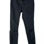 ZARA SZ 4 The Skinny Jeans Hi-Rise Stretch Zip-Fly Pocket Distressed Frayed Hems Photo 0