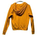 American Giant Waffle Knit Full Zip Hoodie Womens Medium USA Made Yellow Heavy Photo 3