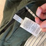 J.Crew NWT  Women’s Army Green Seersucker Belted Straight Leg Pant Size 32 Photo 5