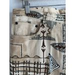 Chico's Chico’s Design Pants Women’s Size M Jeans Beige Tribal Casual Artistic‎ Western Photo 3