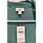 J.Jill NWT  Women's Striped Linen Rayon Blazer Jacket Cardigan Size M Green Navy Photo 2