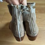 Zadig & Voltaire Chelsea Boot Beige Suede Leather
Biker Yellow Inserts Back Zip Photo 7