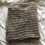 H&M ⭐️  Brown Chunky Cable Knit Circle Infinity Winter Scarf EUC Photo 3