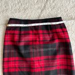 Talbots Vintage Red Black Tartan Wool Plaid Maxi Winter Festive Holiday Sz 4 Photo 1