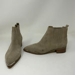 Marc Fisher Mlyohani Genuine Suede Leather Flat Pull On Booties Shoes Gray 7.5 Photo 0