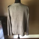 Design Lab Sweater w/ one cold shoulder Gray Photo 2