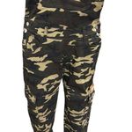 JK Miles Camo Overalls Jogger Ankle Cargo Pockets Jumpsuit Pants Womens Medium Green Photo 4