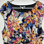 Dana Buchman  Abstract Colorful Ruched Midi Sundress Photo 2