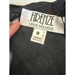 80s Vintage FIRENZE | Black Leather and lace Corset Basque Waist Dress Small Photo 5