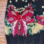 Vintage Tiara International Embroidered Christmas Sweater Vest Photo 1