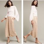 Anthropologie Gilded Culottes Elevenses Women's Pants Palazzo Wide Leg M Gold Photo 1