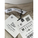 ZARA  women linen blend shirt tunic button down Beige Natural M and L Photo 6