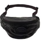 American Tourister Leather Brown Patchwork Fanny Pack Bum Waist Belt Bag Unisex Photo 0