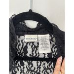 White Stag  Women's Vintage Lace Whimsigoth Victorian High Neck Open‎ Blouse Sz S Photo 4