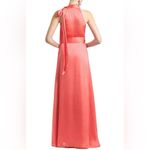 Sachin + Babi Kayla Halter Maxi Gown Coral Size 10 Photo 4