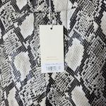 Choosy Elizabeth Snake Print Faux Leather Cropped Pants Womens Size 8 Black Photo 3